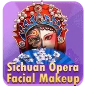 Maquillaje facial de la ópera de Sichuan icon